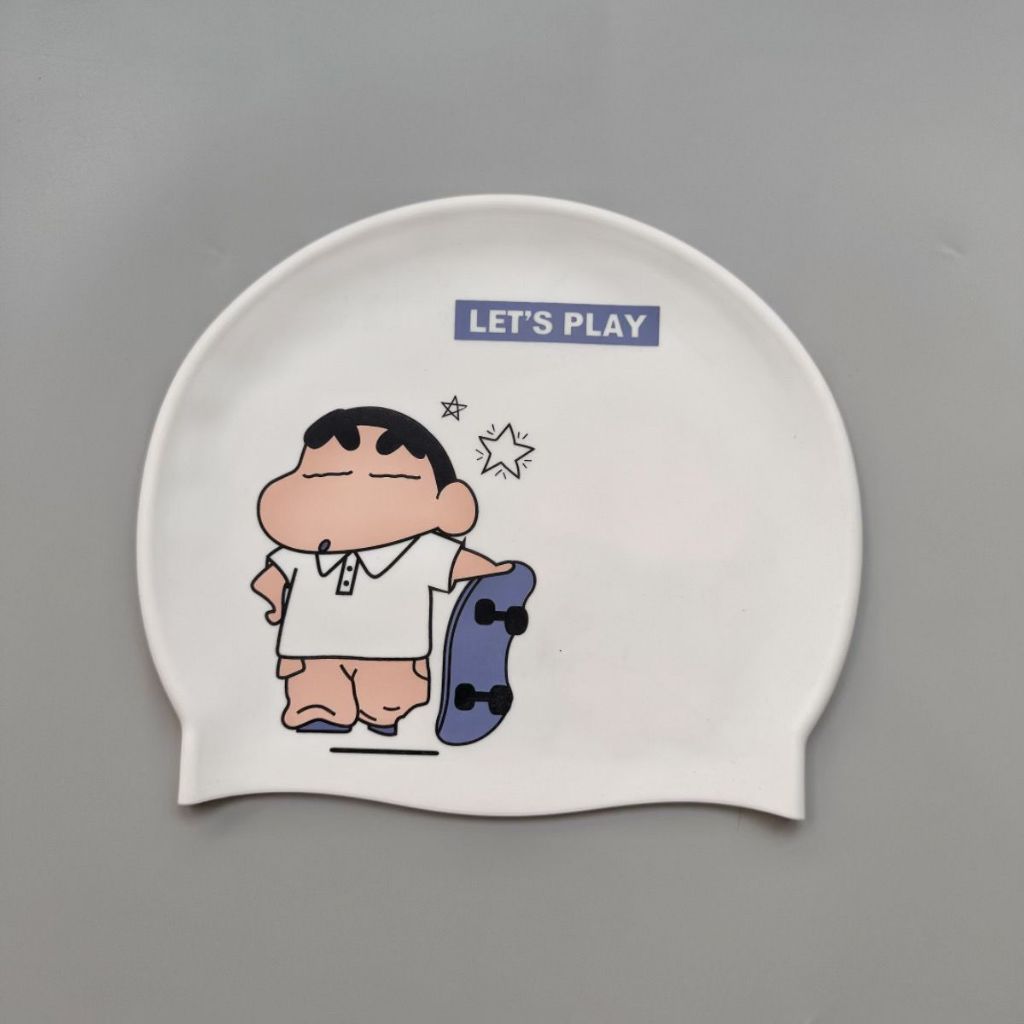 Creative Silicone Swim Cap, Funny Cartoon Silicone Swim Cap, Cute Animal Printed Waterproof Swimming Hat
