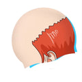 Funny Novelty Silicone Swim Cap, Realistic Bald Head Printed Swimming Hat, Unisex Pool Party Gag Gift, Waterproof Elastic Swim Cap