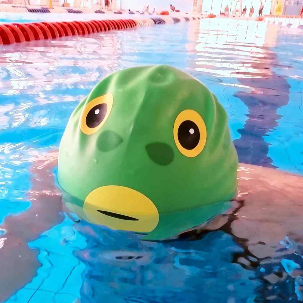 Creative Silicone Swim Cap, Funny Cartoon Silicone Swim Cap, Cute Animal Printed Waterproof Swimming Hat