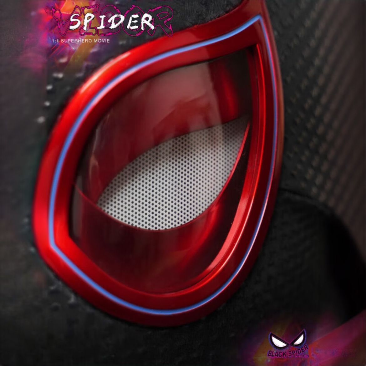 Sci-Fi Electric Blink Head Mask with Movable Light-Up Eyes | Remote Control Cosplay Full Head Helmet for Halloween Party