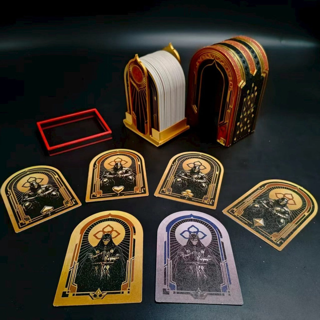 3D Printed Card Storage Box, PLA Material, Action Game Style Deck Holder for Playing Cards, Collectible Card Organizer