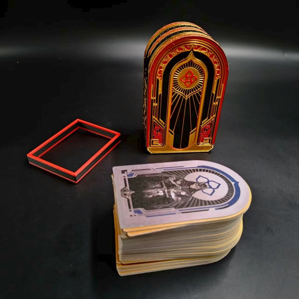 3D Printed Card Storage Box, PLA Material, Action Game Style Deck Holder for Playing Cards, Collectible Card Organizer