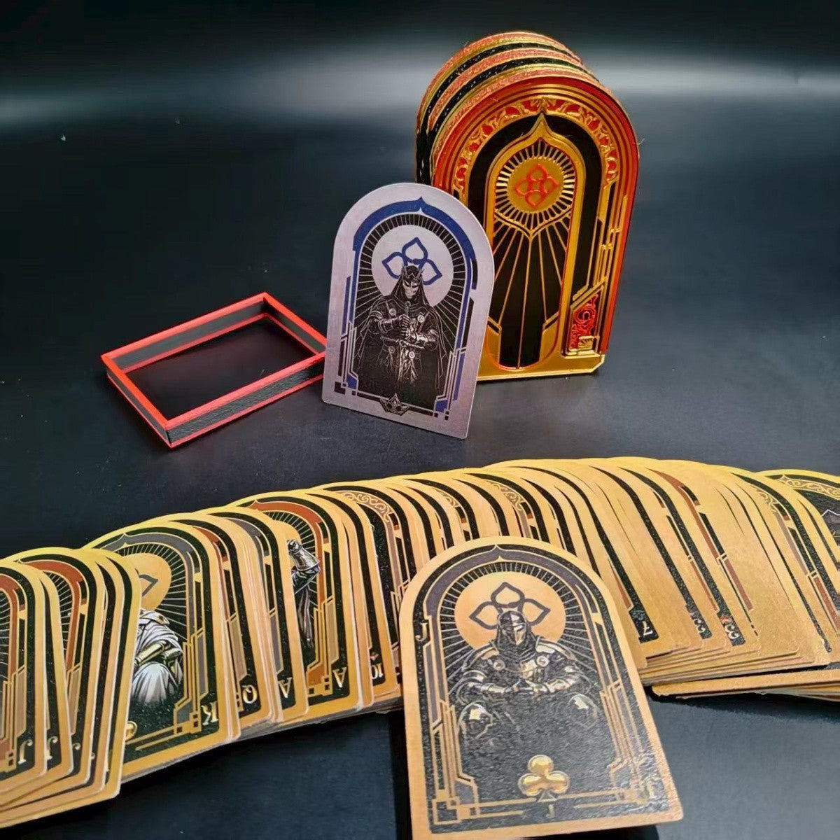 3D Printed Card Storage Box, PLA Material, Action Game Style Deck Holder for Playing Cards, Collectible Card Organizer