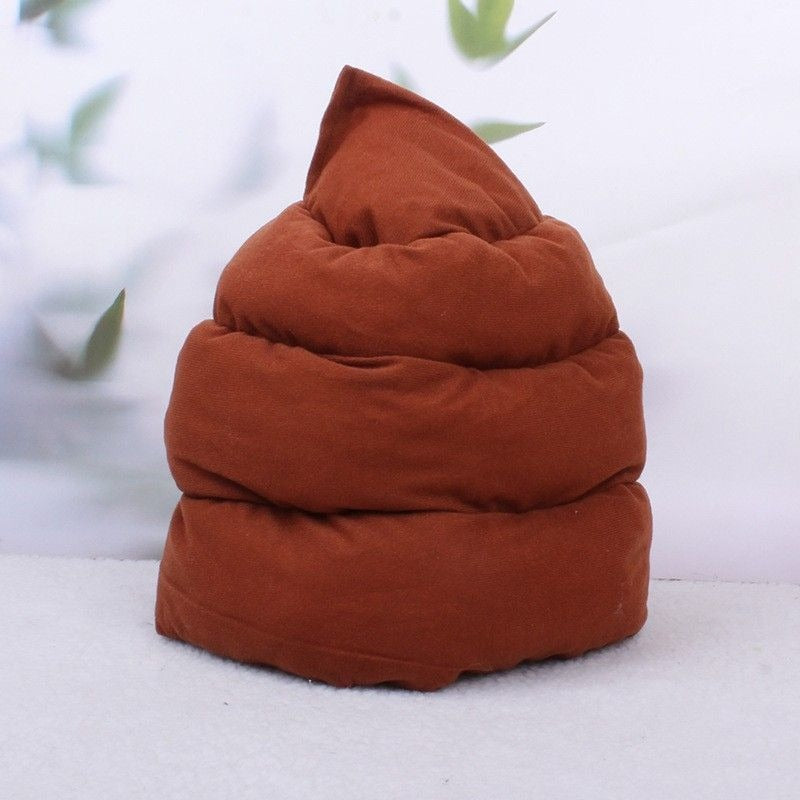 Funny Poop Emoji Head Mask, Halloween Full Head Cosplay Hat, Party Novelty Costume Headwear
