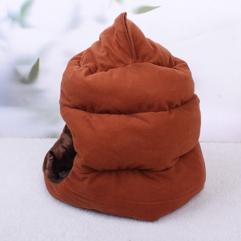 Funny Poop Emoji Head Mask, Halloween Full Head Cosplay Hat, Party Novelty Costume Headwear