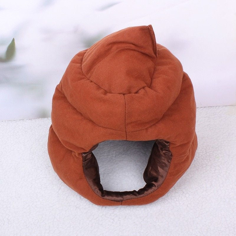 Funny Poop Emoji Head Mask, Halloween Full Head Cosplay Hat, Party Novelty Costume Headwear